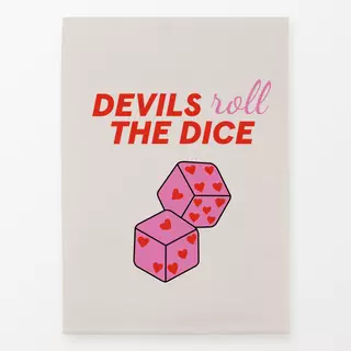 Geschirrtuch Devils roll the Dice