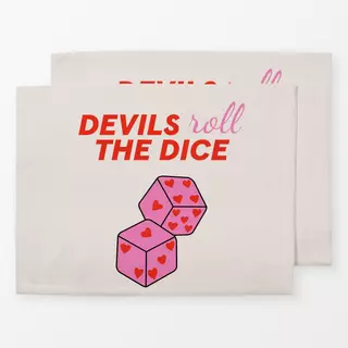 Tischset Devils roll the Dice