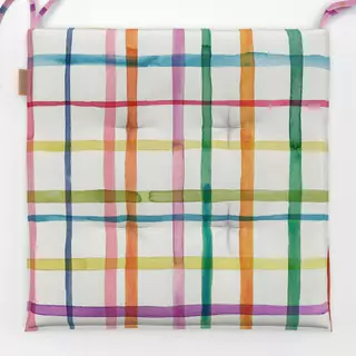 Sitzkissen Color Grid Plaids Watercolor