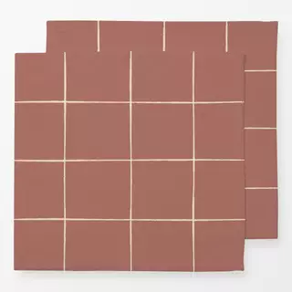 Servietten Grid marsala