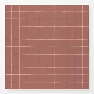 Tischdecke Grid marsala