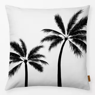 Kissen Tropical Palms black