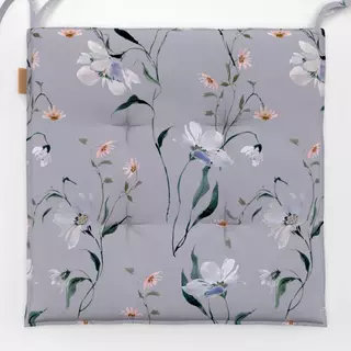 Sitzkissen Winterflorals bleu