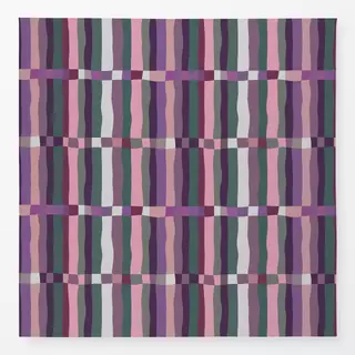 Tischdecke Herbst Stripes Purple Green