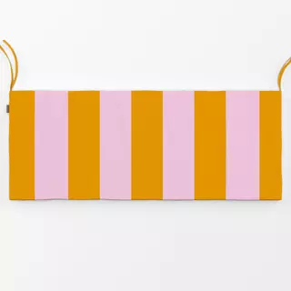 Bankauflage cabana stripes - rosa orange