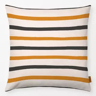 Kissen Stripes beige orange anthrazit