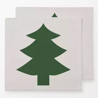 Servietten Christmas Tree Green