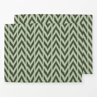 Tischset Zigzag Ikat Green