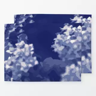 Tischset Botanica Bush Cyanotype