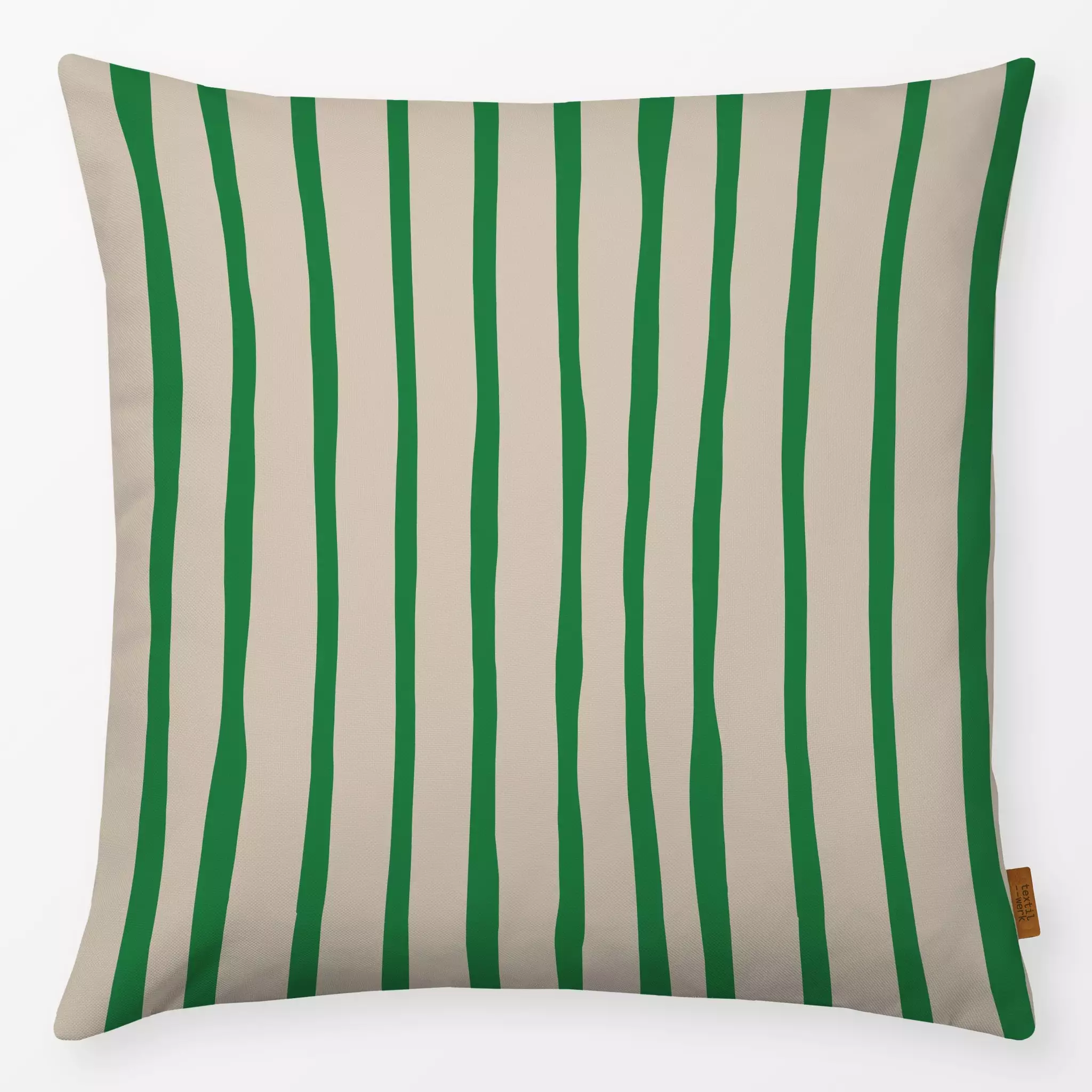 Kissen Kissen Coffee Stripes Green