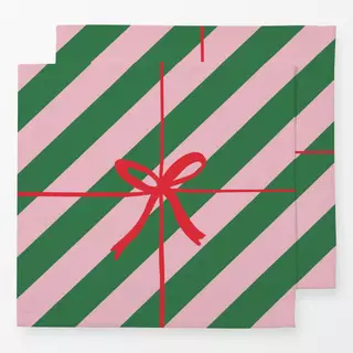 Servietten Geschenk Pink Green