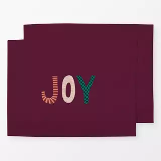 Tischset Joy Burgund