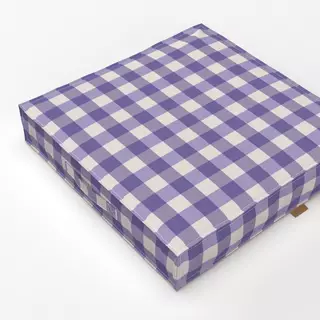 Bodenkissen Gingham Lavender