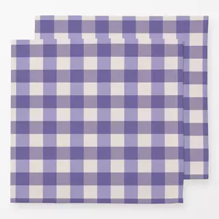 Servietten Gingham Lavender