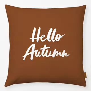 Kissen Cosy Autumn Hello Autumn braun