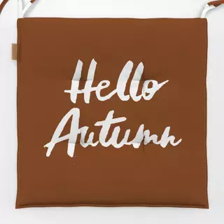 Sitzkissen Cosy Autumn Hello Autumn braun