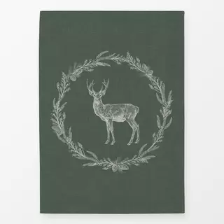 Geschirrtuch Nordic Deer wreath I