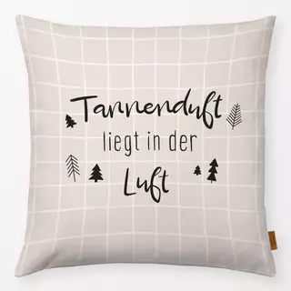 Kissen Tannenduft in der Luft beige