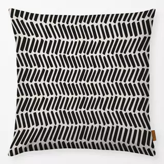 Kissen Zig Zag Lines black