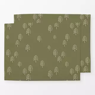 Tischset Fir Trees fern green