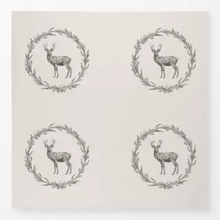 Tischdecke Nordic Deer wreath III