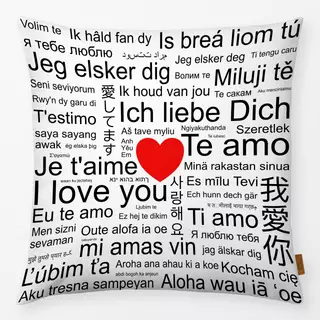 Kissen Ich liebe Dich ohne Grenzen