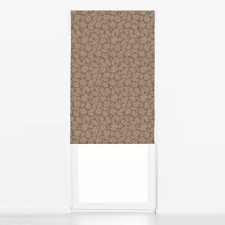 Raffrollo Herbstlaub Beige Braun