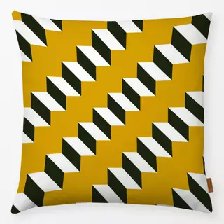 Kissen Stair Pattern Yellow