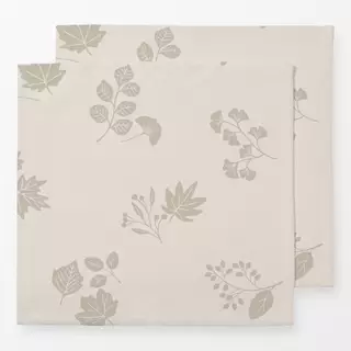 Servietten Herbstblätter Beige Creme