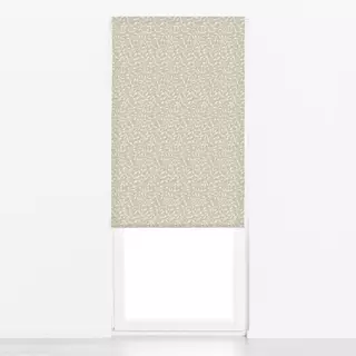 Raffrollo Diagonale Ranken Beige