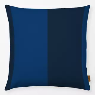 Kissen Block Stripes Dark Blue