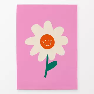 Geschirrtuch Happy Smile Flower Pink