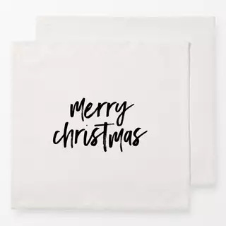 Servietten merry christmas typo