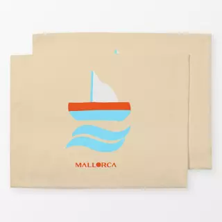 Tischset Mallorca Segelboot No2