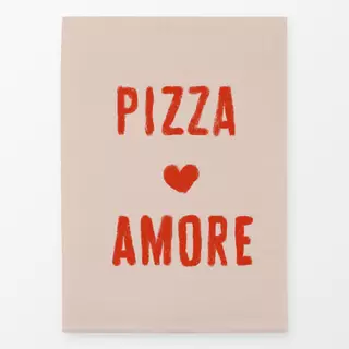 Geschirrtuch Pizza Amore Rot