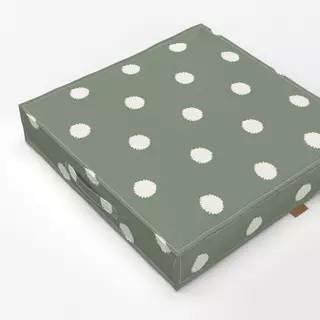 Bodenkissen Moss Green Polka Dot