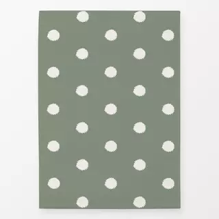 Geschirrtuch Moss Green Polka Dot