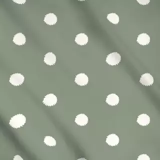 Meterware Moss Green Polka Dot