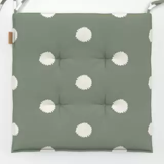 Sitzkissen Moss Green Polka Dot