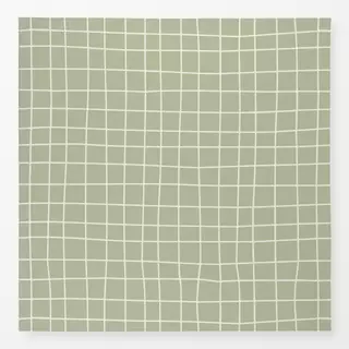 Tischdecke Wavy Check (olive)