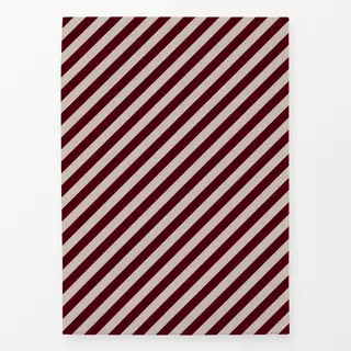 Geschirrtuch Diagonal Stripes dark berry