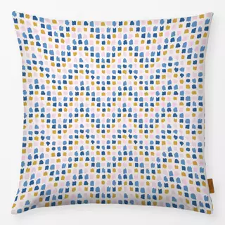 Kissen colourful zigzag ochre