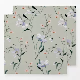 Servietten Winterflorals salbei