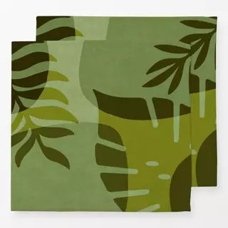 Servietten Stylized Palm Rhapsody Green