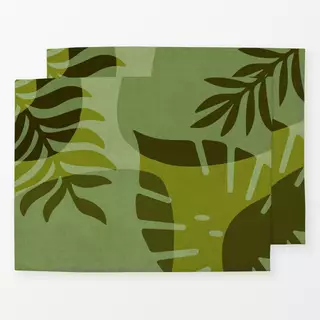 Tischset Stylized Palm Rhapsody Green