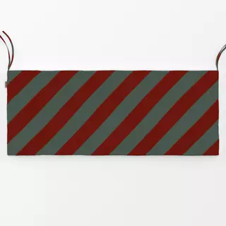 Bankauflage Stripes red green