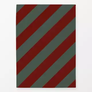 Geschirrtuch Stripes red green