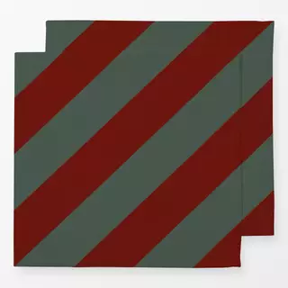 Servietten Stripes red green