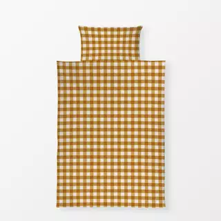 Bettwäsche Gingham gelb