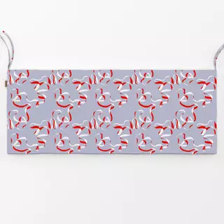 Bankauflage Ribbon Pattern Blau Rot